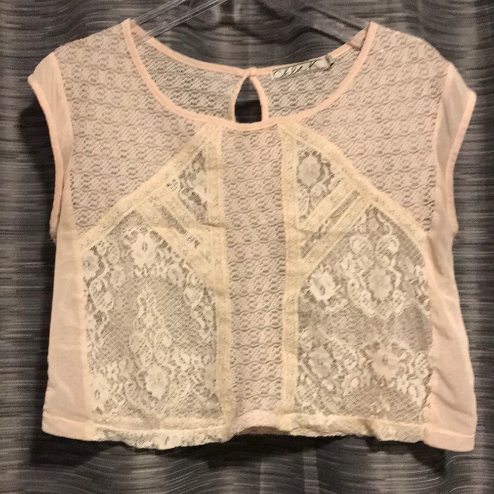 Lace crop top